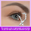 Mbaiyo Mini Eyelash Curler 2 Pack Small Metal Silicone Pad Lash Curler