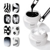 Gaoy Black And White Painting Gel For Nail Art Creamy Gel Polish No Wipe