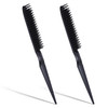 3 Row Rat Tail Styling Comb Set 8 Inch Detangling Parting Hair Comb Black Rat Tail Styling Combs Flexible Hair Stylings Combs For Detangling