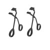 2Pcs Black Eyelash Curler With Refill Pads Pinching Mini Lash Curler For All Eyelash Shapes Eye Makeup Brushes And Tools Beauty And Personal
