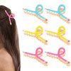 Aco Uint 6 Pcs Pencil Claw Clips For Women Cute Pencil Shaped Claw Clips Kawaii Preppy Back To School Hair Clip Cute Hair Clip For Thick