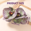 Rannyrena Bohemian Artificial Butterfly Orchid Hair Claw Clips Large Flower Hair Piece Fake Floral Bridal Wedding Hair Accessory For Women