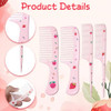4Pcs Cute Hair Comb Set Pink Strawberry Comb For Toddler Portable Cute Fruit Girl Hair Combs For Kids Women Girls All Hairs Types Long Short