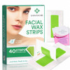 Shinemore Facial Wax Strips For Hair Removal Hypoallergenic For All Skin Types Gentle And Fast Working For Face Eyebrow Upper Lip And Chin