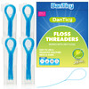 Floss Threaders Deep Clean Dental Floss Threader For Braces Bridges And Implants 200Pcs 4Pack Blue