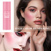 Cream Blush Stick With Brush Waterproof Multi Cream Makeup Stick Lightweight Long Lasting 2 In 1 Multi Blush For Cheeks And Lip Tint And