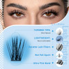 Kevkev Lash Clusters 144 Pcs Eyelash Clusters Wispy Natural Cluster Eyelash Extension Thin Band And Soft Mix Length Lashes Diy Lash