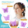 Hoyols Mini Butterfly Hair Clips Y2K Small Jaw Clips 48 Pcs