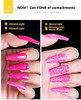 Burano Hot Pink Reflective Glitter Gel Polish Holographic Gel Polish Sz9
