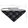 Hoyuwak 2Pcs Crochet Bandanas Headbands Hair Accessories For Women Girls Knitted Floral Hair Styling And Decor White Black