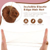 Abeillo Hair Net Set 20 Invisible 50Cm Hairnets 40 U Shaped Pins For Women Girls Ballet Buns And Dance Brown