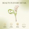 Tustao 1Pc Pink Lily Of The Valley Flower Hair Clips Large Metal Claw Clip Orchid Clamps Lily Jaw Clamp Styling Accessories For Thick Thin