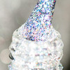 Burano Holographic White Silver Reflective Glitter Gel Nail Polish Yh11