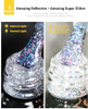 Burano Holographic White Silver Reflective Glitter Gel Nail Polish Yh11