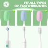 Lapfoon 6 Pack Toothbrush Covers Silicone Tooth Brush Cover Cap