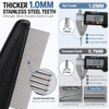 Yumflan 1.0Mm Fine Tooth Stainless Steel Dandruff Comb