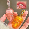 2 Pcs Moisturizing Honey Pot Lip Oil Lip Gloss Natural Honey Sleeping Lip Mask Lip Balm Hydrating And Prevention Dry And Cracked Lip Scrubs