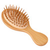 Natural Bamboo Brush Mini Paddle Detangling Hairbrush Portable Bamboo Bristles Scalp Massage Comb Anti Static Pocket Size Wooden Travel Hair