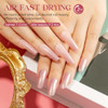 Mizhse Quick Dry Nail Polish Glitter Pink Nail Polish Air Drying Fast