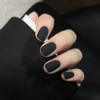 Cosmoo Matte Black Nail Polish Air Dry Quick Dry Dark Lacquer Nail Art Varnish Velvet Mist Effect Matte Finish Nails Polish For Ladies 0.41