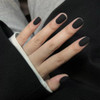 Cosmoo Matte Black Nail Polish Air Dry Quick Dry Dark Lacquer Nail Art Varnish Velvet Mist Effect Matte Finish Nails Polish For Ladies 0.41