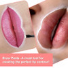 20G White Brow Mapping Paste Brow Contour Paste Brow Lip Shape Position Tool 2Pcs Eyebrow Brush Kit Mapping Tool For Sketching Contouring