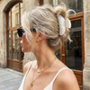 Cakure Acrylic Claw Clip White Hair Clips Medium Hair Claw Clips Hair Accessories For Women And Girls Pack Of 2