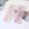 Tortoise Shell Comb Portable Wide Tooth Hair Detangling Comb 2 Pack