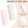 Tortoise Shell Comb Portable Wide Tooth Hair Detangling Comb 2 Pack