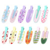 Magicsky 12Pcs Creaseless No Bend Cute Fruit Bang Hair Clips For Women Girl
