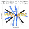 Umibow 8 Pcs Softball Cheer Hair Bows Elastic Ponytail Holders Ribbon Hair Bands Cheerleaders Hair Streamers Sport Hair Accessories