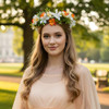 Korvishow Fairy Flower Crown Headband Forest Woodland Floral Headpiece