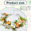 Korvishow Fairy Flower Crown Headband Forest Woodland Floral Headpiece