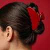 4 Inch Cherry Red Claw Clip For Women Girls Medium Cute Acetate Hair Claw Clips For Thin Medium Thick Hair Classic Durable French Banana