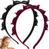 Yaloje 2 Pcs Headband With Clips 90S Butterfly Hair Clips Headband