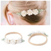 Mligril 6Pcs Baby Headbands Nweborn Flower Hair Bows For Girls Infant Elastic Hair Band Bows Wraps Baby Headband Hair Accessories Gifts For