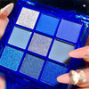Amy S Diary Blue Eyeshadow Palette Eye Shadow Makeup Navy Blue Eyeshadow Shiny Sparkle Shimmer Glitter Eyeshadow Waterproof Pallete Royal