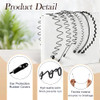 Metal Headband For Men Zigzag Wire Headband Non Slip Adjustable 3 Pack