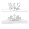 Abeillo 2 Pieces Baby Crown Baby Crystal Princess Tiaras Newborn Photography Props Children Headband Infant Elastic Hair Band Crown For Baby