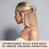 The Hair Edit Unicorn Claw Clip Large Hair Clip Pink Opalescent Marble