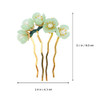Lalafina Jade Hairpin Vintage Flower Hair Stick Chinese Hair Stick Accessories For Women Girls Hanfu Cosplay Parties Dating 3.14 X 2.48 X