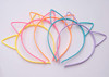 Sowaka 5 Pcs Cat Ear Headband Plastic Cute Multi Color Hair Bands Hair Hoops Headwear Accessories For Women Birthday Parties Decoration