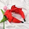 Kilener Red Bow Headband With Big Bowknot Hair Hoop And Top Knot Bow Accessories For Women And Girls