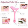 3Pcs Eyeliner Stencils Mascara Shield Silicone Eyeliner Applicator Tool Multifunctional Makeup Tool Eyeshadow Lipstick Mascara Eyeliner