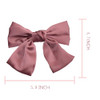 Sevenhead Bow Hair Clips Champagne Duckbilled Clip 1 Pack Barrettes Large Big Oversized Knot Bowknot Satin French Barrettes Snap Hair Clips