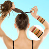Bouiexye Boho Hair Accessories For Women 24Pcs Hair Tie Bracelets 6 Styles 10 Colors No Damage For Thick Hair