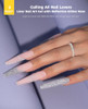 Burano Glitter Gel Nail Polish Liner Silver Reflective Painted Gel Lx27