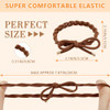 Kovolitu 12 Pcs Braided Hair Ties Bow Tie Hair Bracelets For Women Girls Elastic Hair Ties No Damage Ponytail Holders