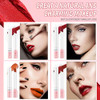 Tiejdhr 4 Colors Mini Tube Mate Velvet Lipstick Lip Tint Lip Stain Long Lasting 24 Hours Waterproof Liquid Lipstick Red Moisturizer Smooth