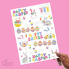 Ovasorve Easter Temporary Tattoos 56 Glitter Styles Easter Bunny Decorations Easter Egg Fillers Easter Basket Stuffers Easter Candy